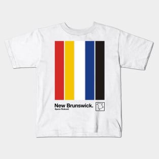 New Brunswick // Original Minimalist Artwork Poster Design Kids T-Shirt